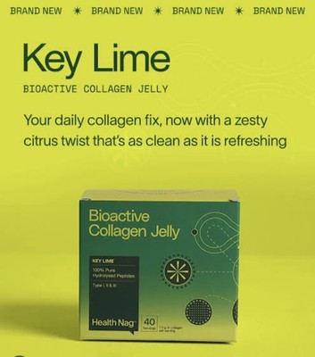 Health Nag Bioactive Collagen Jelly Key Lime 40 Servings
