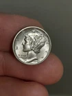 1943- D Mercury Dime BU Split Bands