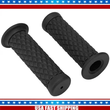 Motorcycle Comfortable Hand Handlebar 7/8" 22mm 24mm NonSlip Rubber Handle Grips