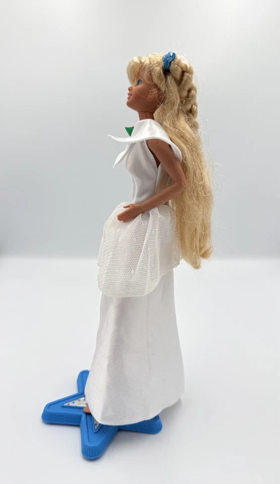 Muñeca Barbie nupcial 1990 vestido de novia blanco novia Mattel Foto 3 de 3