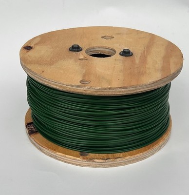 GREEN Vinyl Coated Wire Rope Cable, 1/16 - 3/32, 7x7, 1000 ft Reel