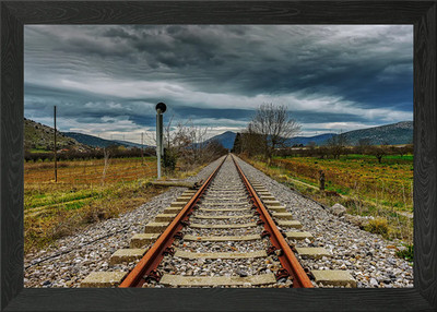 Somewhere close to Sparta Framed Wall Art Poster Canvas Print Picture