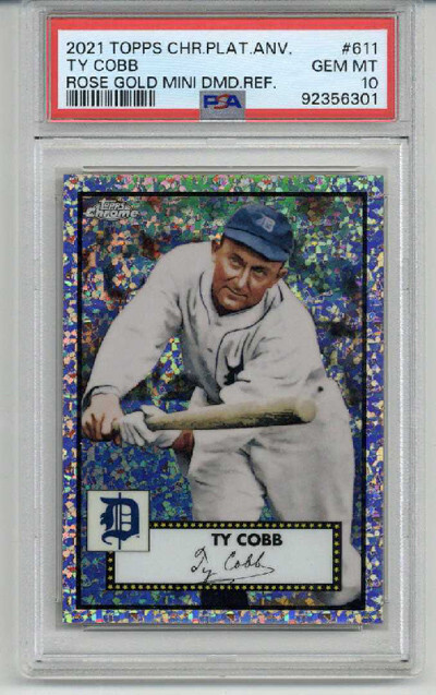 2021 Topps Chrome Topps Chrome Platinum Anniversary #611 Ty Cobb front
