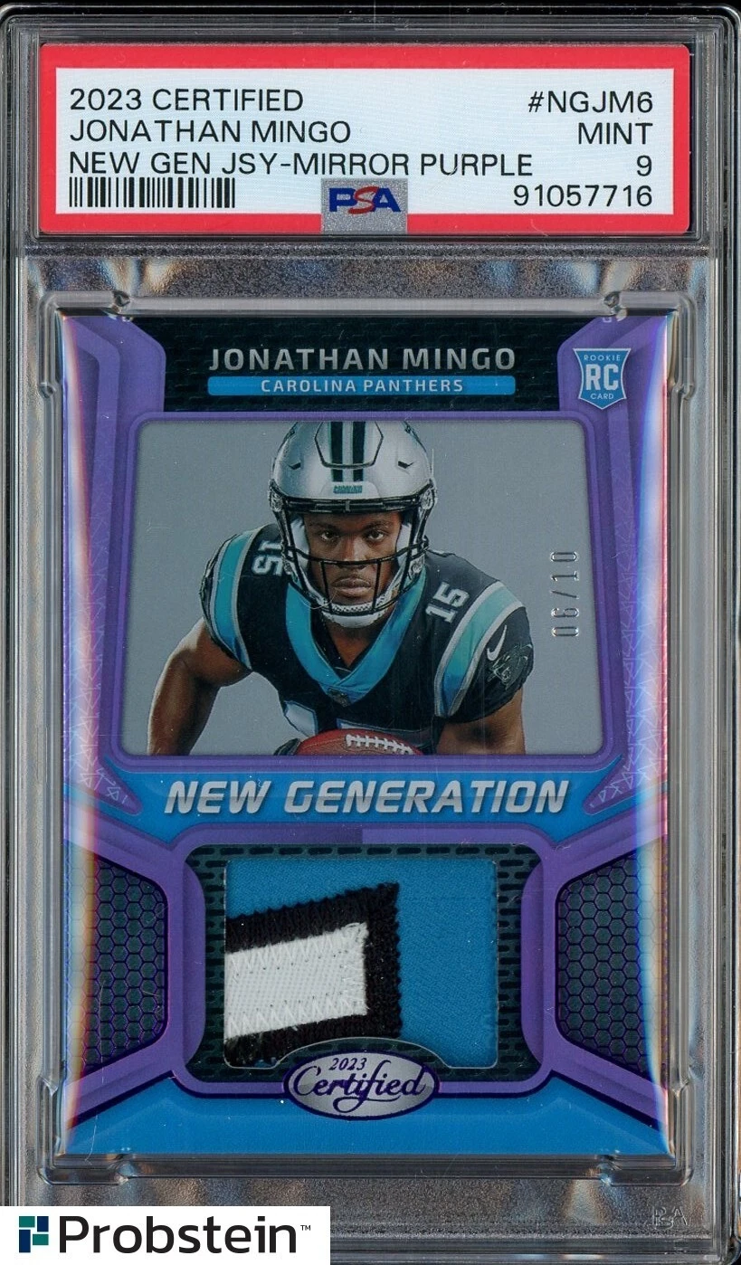 Jonathan Mingo Panini Certified New Generation Jersey #NGJM6 Mirror Purple