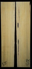 Black/White Ebony 55 Knife Scales 8"x 1.8"x 5/16"