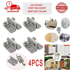 Flip Latch Thickened Heavy Duty Hasp Safety Sliding Door Lock Gate Latches-Large