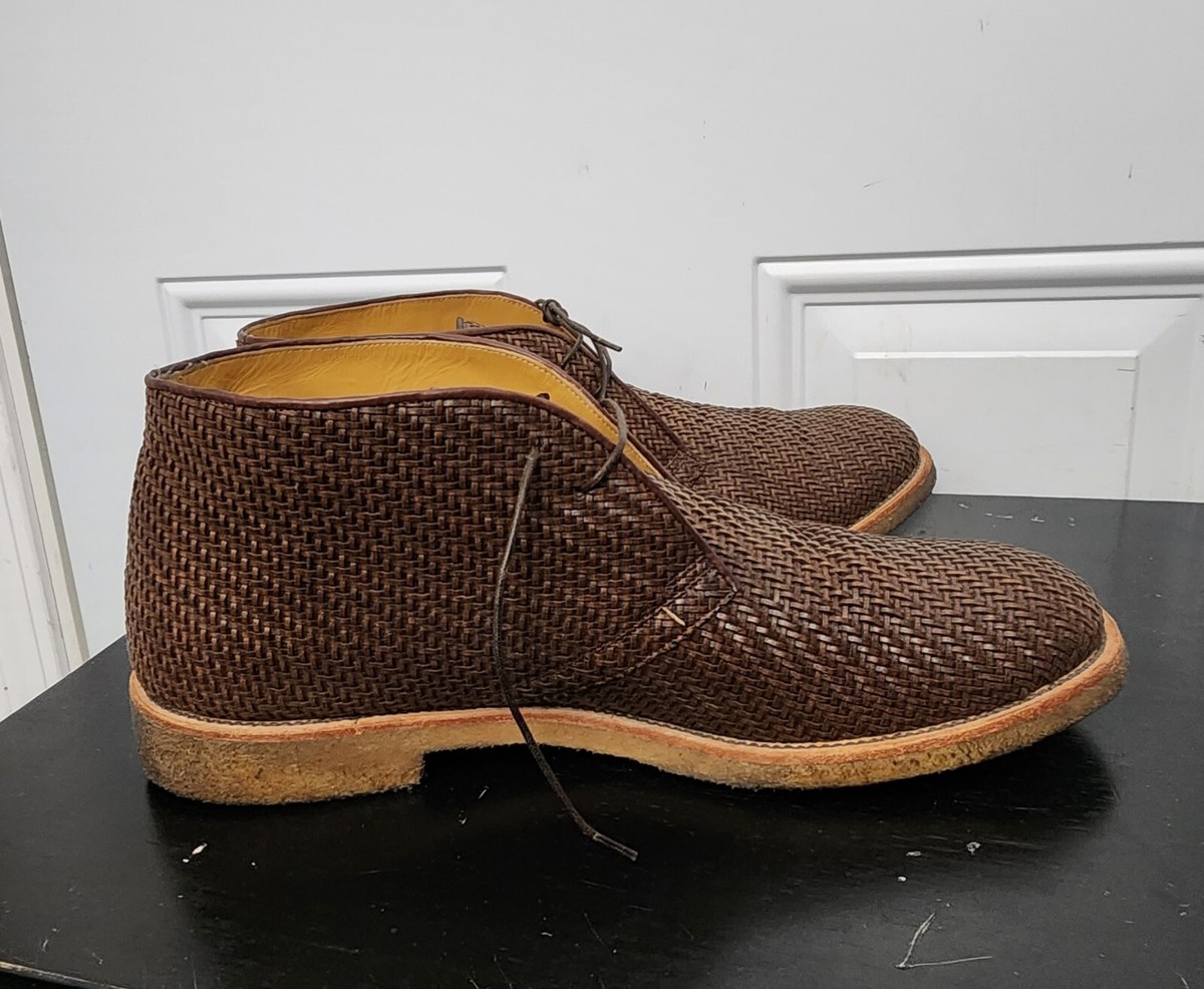 Giorgio Armani Men\'s Dark Brown Leather Chukka Boots Giorgio Armani Men main image 3