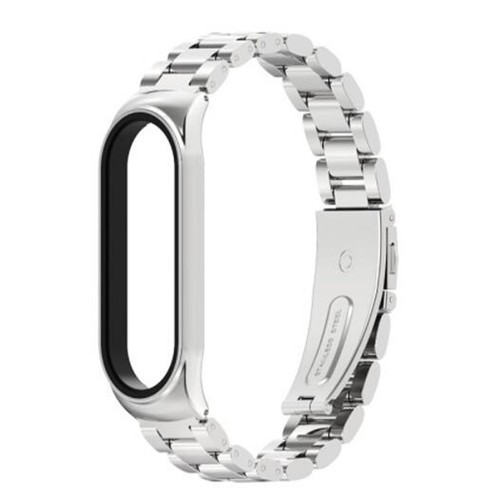 Three Bead Wristband Metal Watch Strap Band Replacement For Amazfit Band 5 Watch - Picture 7 of 11