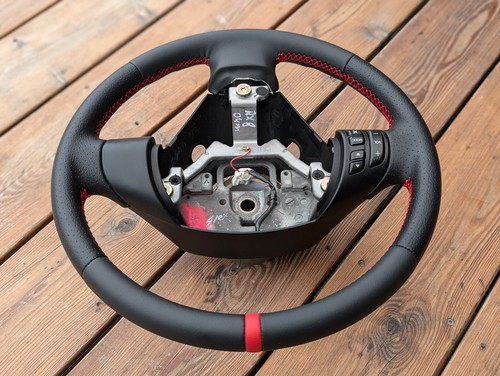 Volante in pelle nuovo per Mazda RX8 RX-8 2004-2008 OEM Red Stripe - Foto 13 di 16