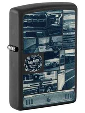 Sharp Black Ford Motor Company Collage Zippo Lighter