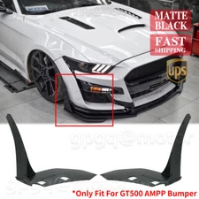 For Ford Mustang 15-21 GT500 Style Front Bumper Corner Spoiler Winglet Splitters