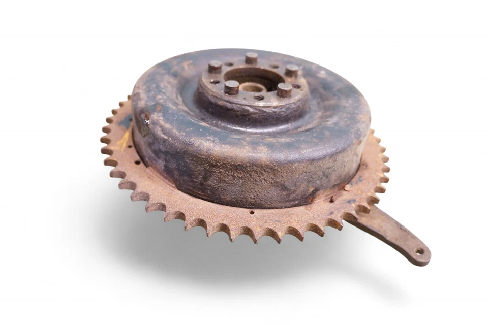 1948 Harley Panhead Flathead Knucklehead EL FL UL OEM *2252A Rear Brake Drum - Image 3 of 4