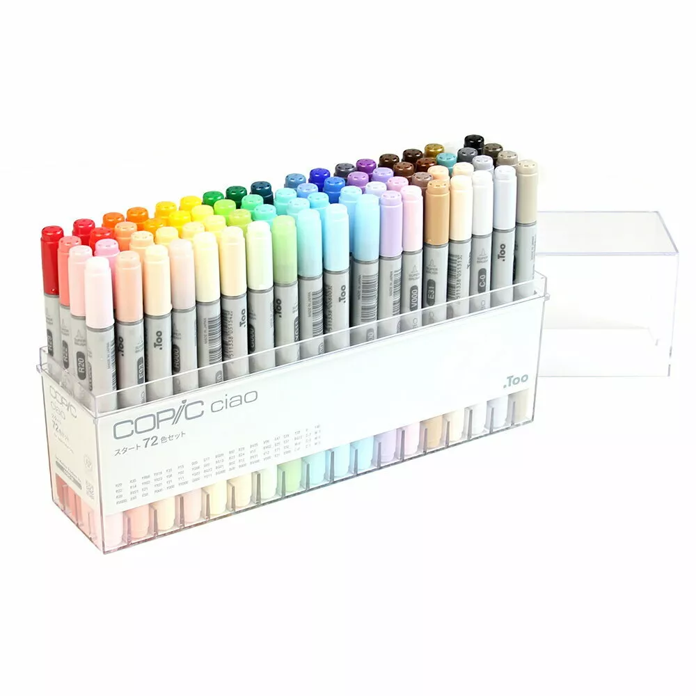 COPIC Ciao 72 Colors Starter Set Graphic Marker