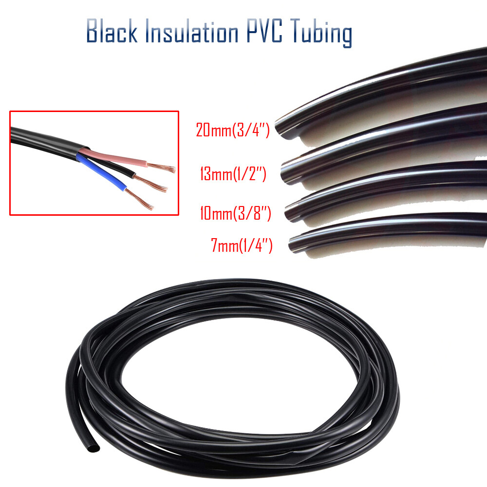 Black PVC Tube Wire Harness Tubing, Sleeve for Wire Sheathing Wire