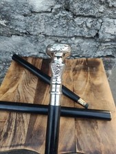 New Nautical Victorian Solid Brass Knob Head Handle Wooden Walking Stick
