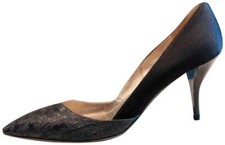 Lanvin Pump in Jacquard and Satin Fabric 39 NIB Orig.725 NIB