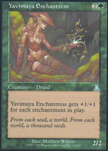 Yavimaya Enchantress LP, English MTG Urza's Destiny