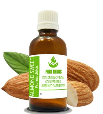 Pure Herbs Mandel Süß 100%Organisch Jungfrau Prunus Dulcis Trägeröl s185