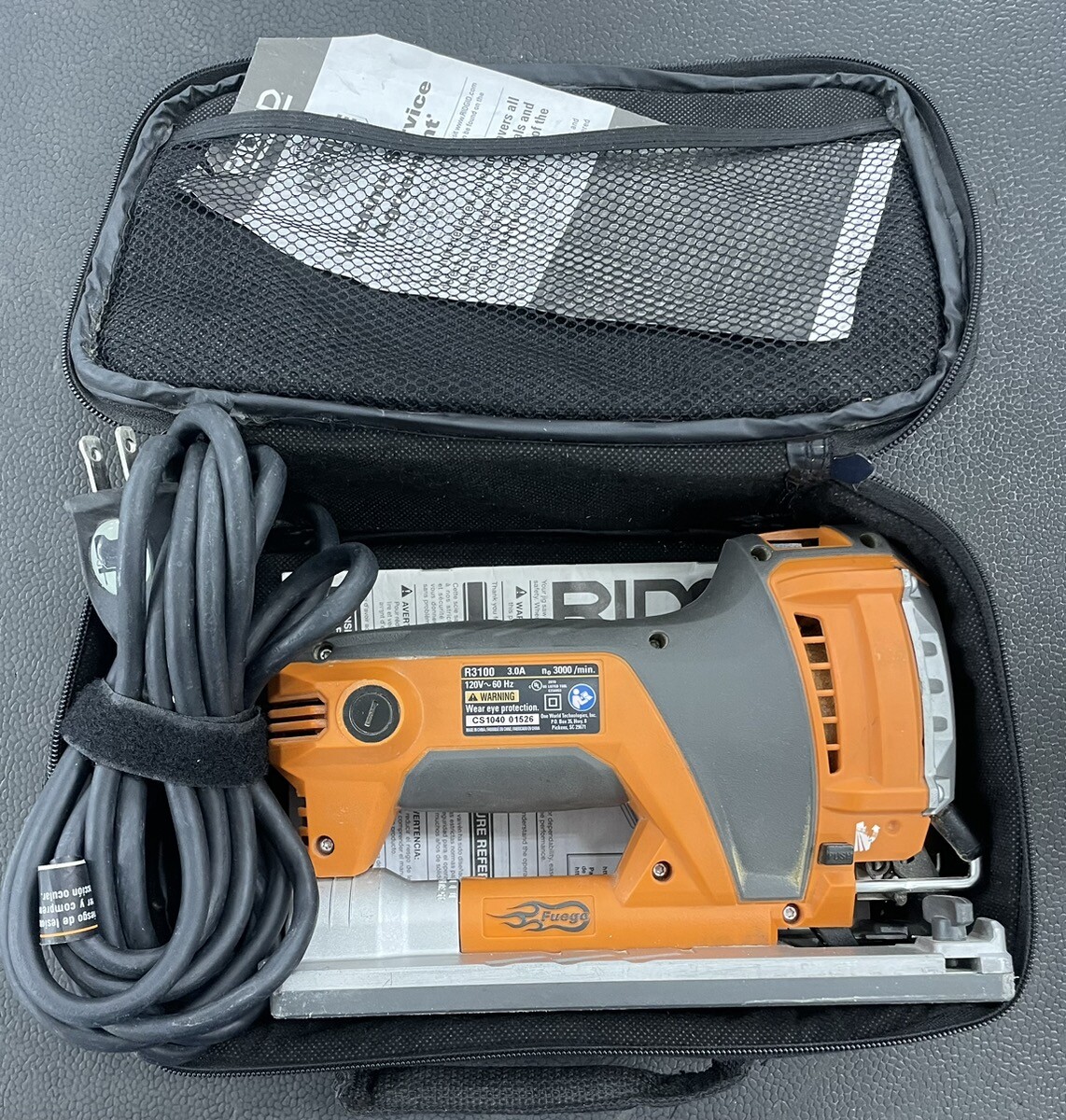 Ridgid Fuego Compact Orbital Jig Saw R3100 (PD2079923)