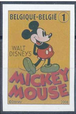Belgium**MICKEY MOUSE-DISNEY-IMPERFORATE-Comics-ONGETAND-NONDENTELE-2008