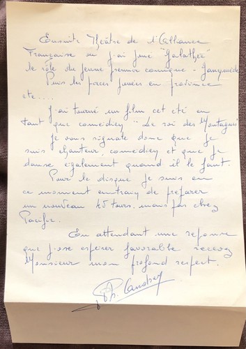 rare EP PHILIPPE ANDREY Pacific 90.498 A + Lettre autographe & photo - Picture 5 of 6