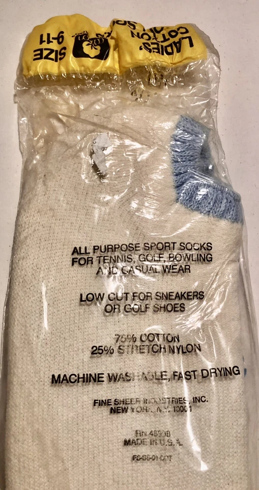 Винтажные женские ребра верхний эластичной махровый ботинок не показать носки размер 9-11 - новый из старых запасов - Изображение 4 из 4