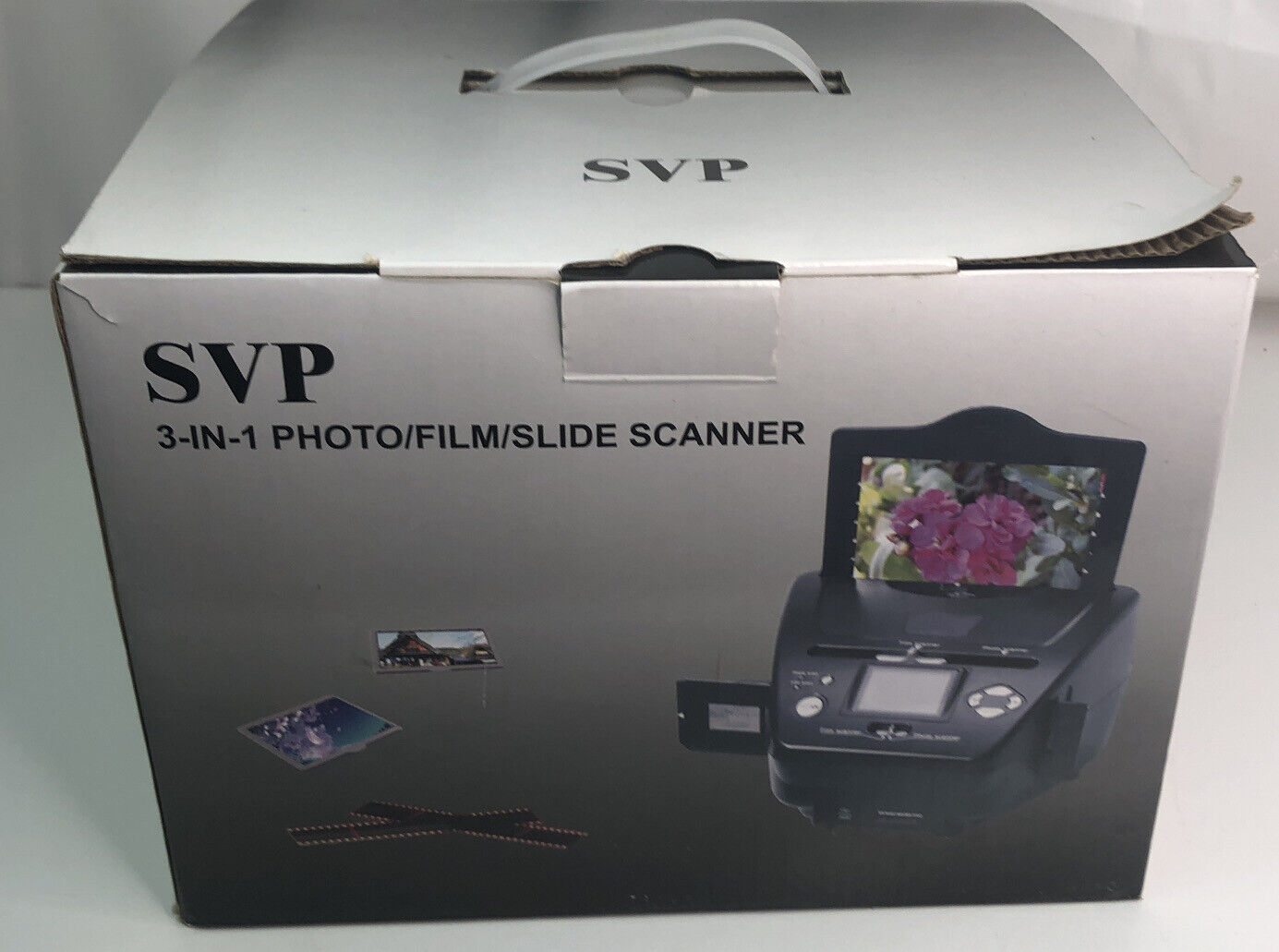 SVP PS9000 BLACK 3 IN 1 PHOTO FILM SLIDE SCANNER New