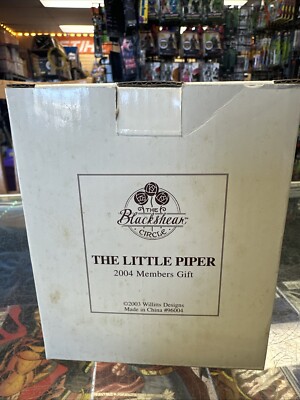New Blackshear THE LITTLE PIPER Ornament, 2004 Ebony Visions Circle Member Gift