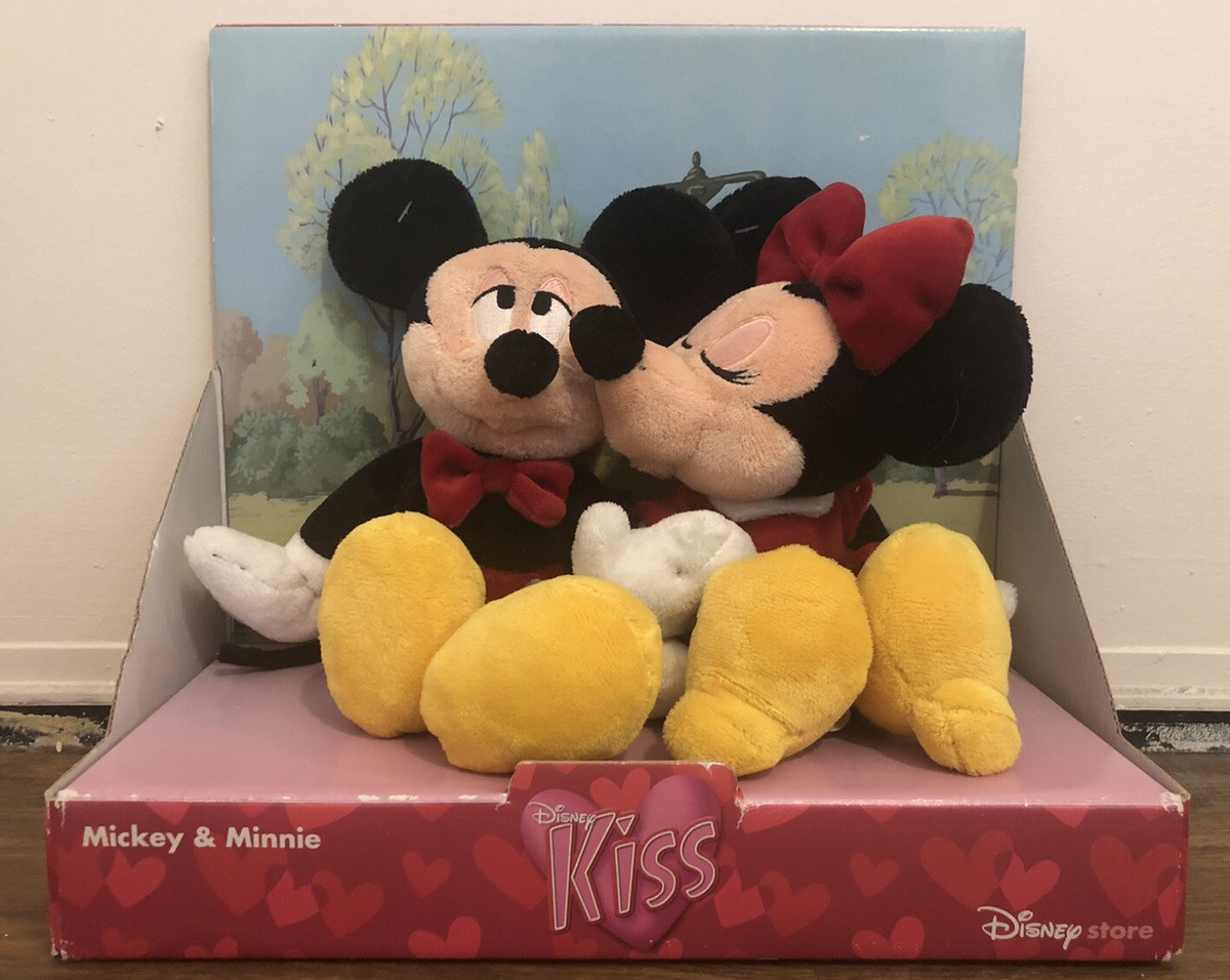 TOY BOX Kiss in Lamp ミッキー ミニー Disney Store Disney Kiss Mickey And Minnie Plush with Magnetic