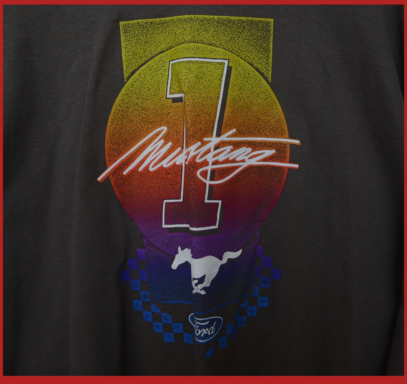 PONY Ford Mustang NUOVA Camicia Maniche Lunghe Con Licenza Ufficiale XL COME NELLA FOTO SPEDIZIONE GRATUITA