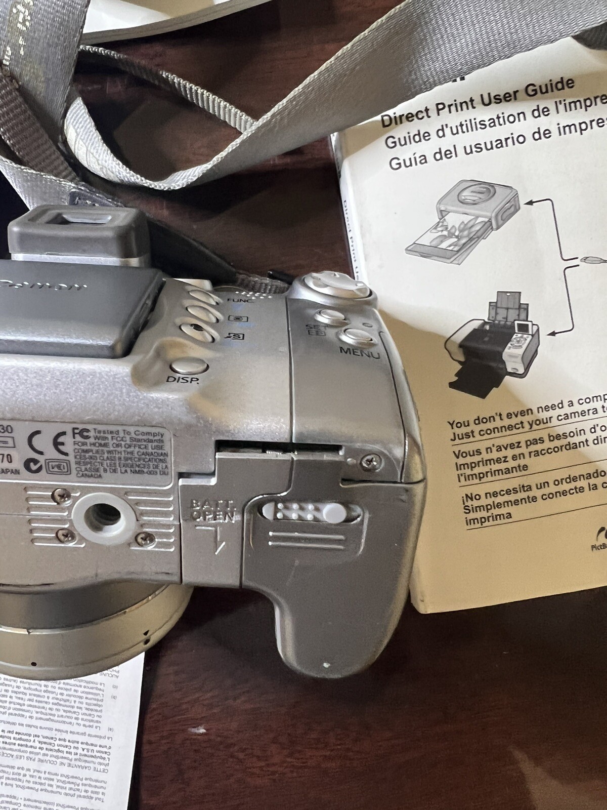 Canon PowerShot S2 IS 5.0MP 12x Digital Camera (PC1130) Stuck