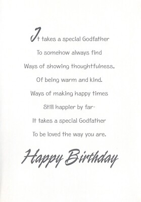 Geburtstagskarte Für Paten – 'Happy Birthday To An Amazing Godfather', LGBTQ+ Freundlich, A5