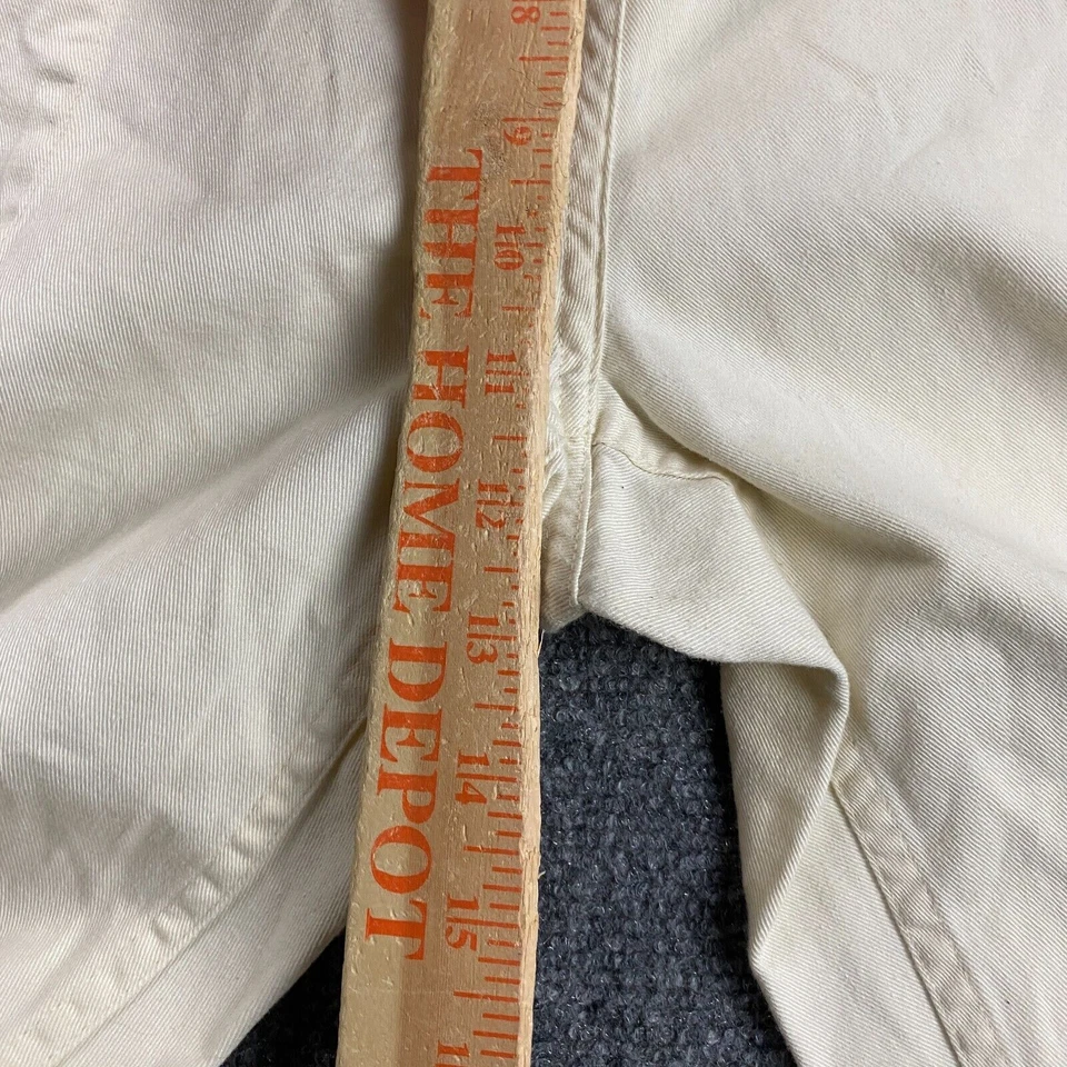 Pantalones deportivos vintage Merona para mujer beige medio capri cordón algodón Foto 4 de 4