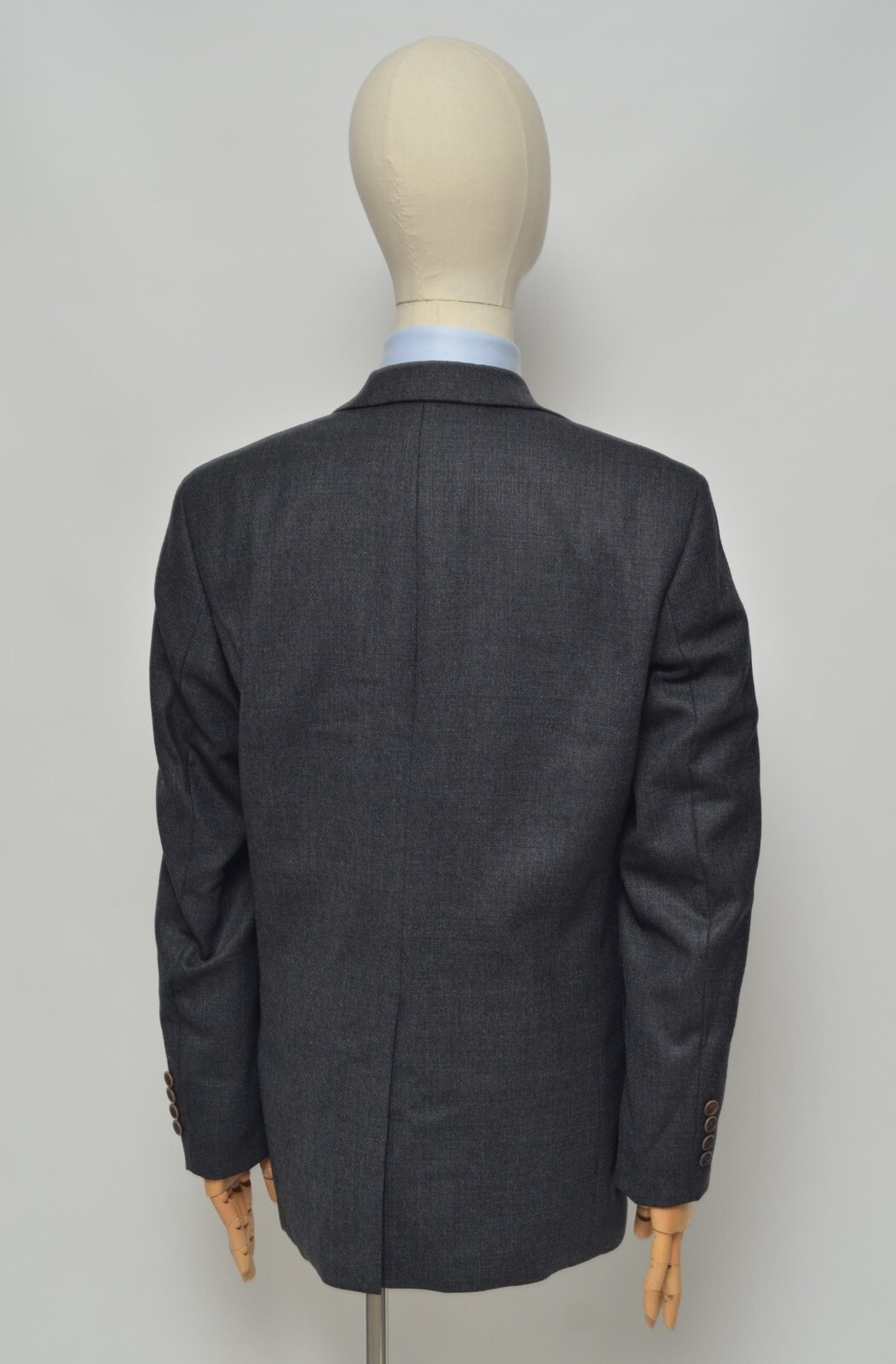 Giacca blazer classico Yves Saint Laurent YSL vintage uomo lana grigio taglia 46