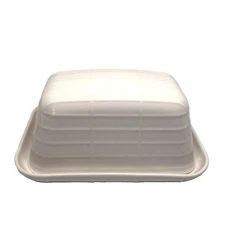 Croise Ciroa Double Stick Stoneware Butter Dish 7.25" x 5" x 4" Tall