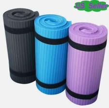 15mm Thick Yoga Mat Economic Home Gym Pilates Floor Exercise Fitness Knee Pad US