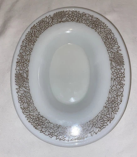 Pyrex Woodland Floral Plate Saucer Dish Only Vintage