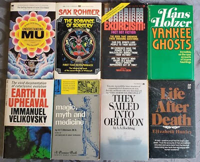 (Lot of 8) Vintage OCCULT BOOKS (1950s-70s) - Hans Holzer, Sorcery, Exorcisms