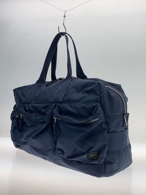 PORTER FORCE 2WAY DUFFLE BAG 855-05900 Yoshida Kaban Navy Blue Japan Used t46