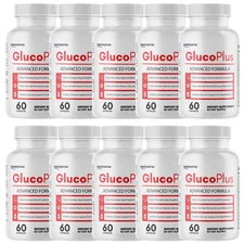 Gluco Plus Blood Support Supplement, GlucoPlus  - 10 Bottles