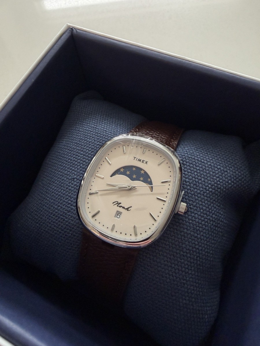 NEW Noah x Timex Oval Moon Phase Watch BROWN/SILVER - NEW IN BOX
