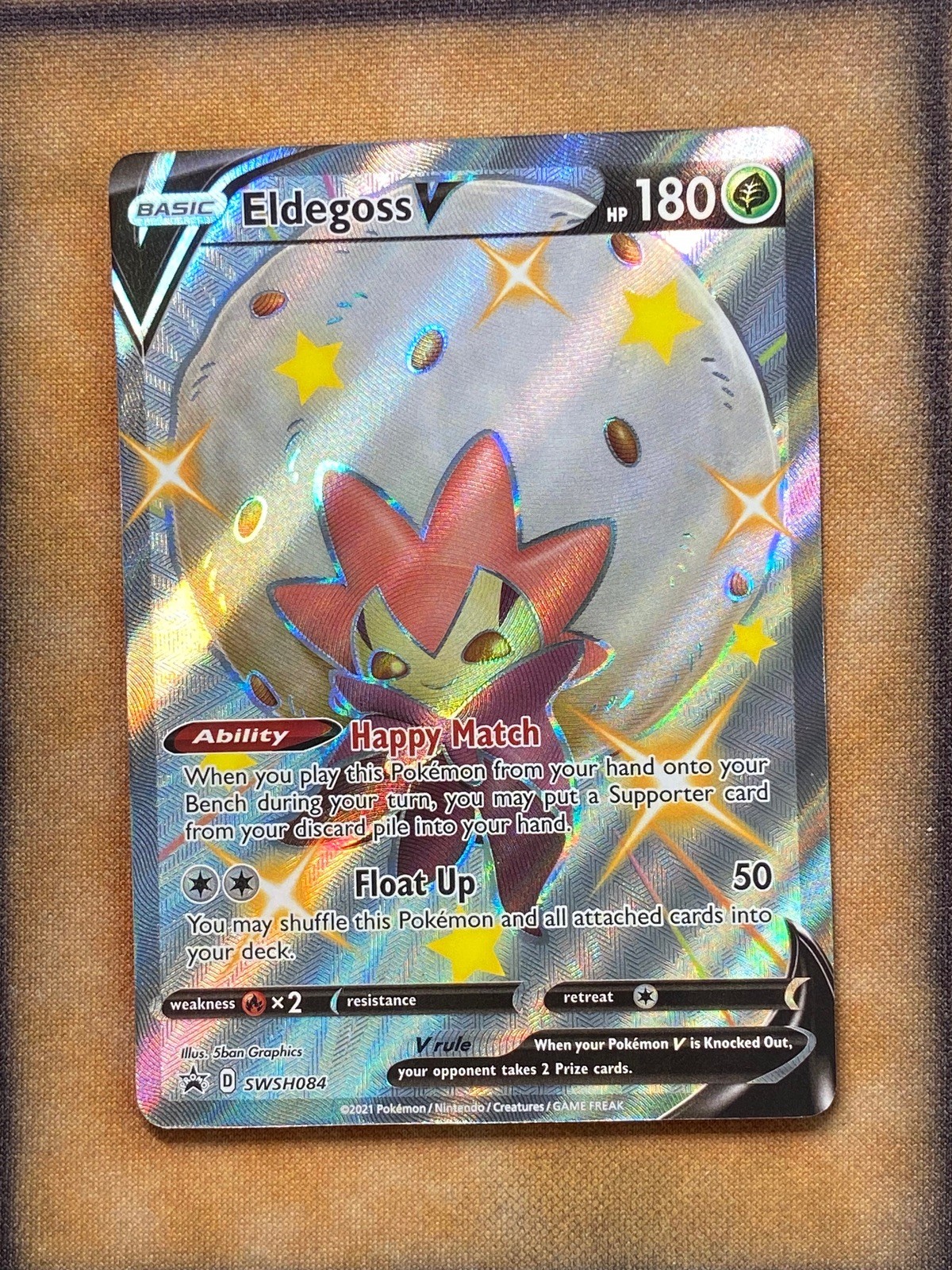 Pokemon Eldegoss V SWSH084 Black Star Promo Holo NM