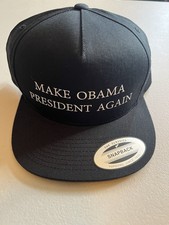 The Classics Yupoong Make Obama President Again Snapback Hat Black Politics