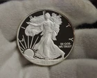2012 W US Proof Silver Eagle $1 Edge Toning