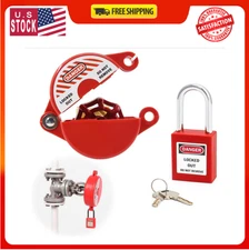 Outdoor Faucet Locks with Safety Padlock - Water Sp,Hose Bib Lock for 1 to 2-1/2