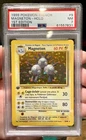 Pokemon TCG Magneton 9/102 Base Set Holo 1st Edition French 1999 PSA 7