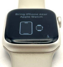 Apple Watch Series 7 41mm GPS Starlight Aluminum   Tested Working   Watch Only