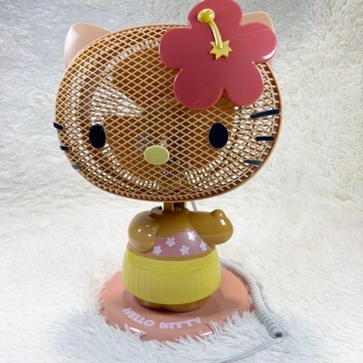 Sanrio Hello Kitty Crip & Personal Electric Fan DPM-185KT Sun Tan Brown No Box