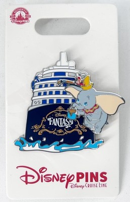 Disney Cruise Line DCL Fantasy Dumbo Pin On Card Ship Collectible New
