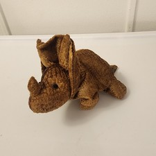 Triggor Triceratops Dinosaur Russ Berrie Stuffed Bean Animal 6